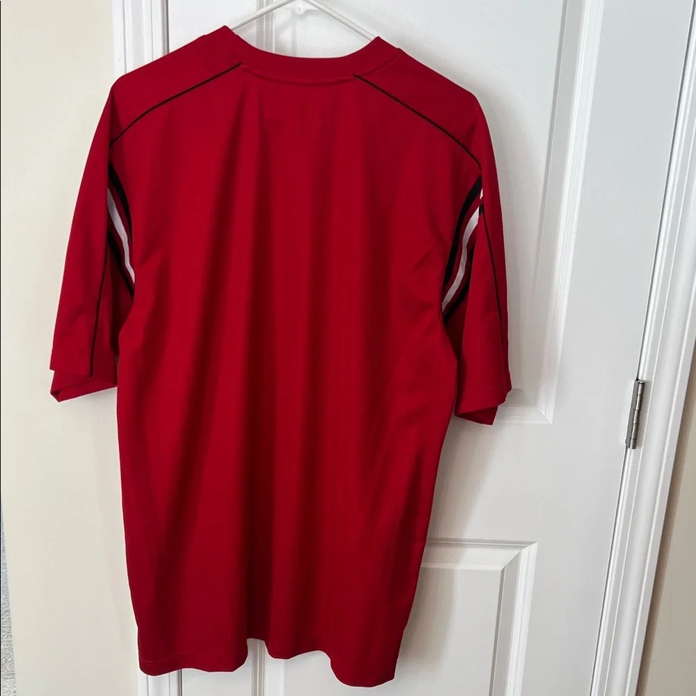 Adidas Men's Vintage Red Short Sleeve Athletic Shirt